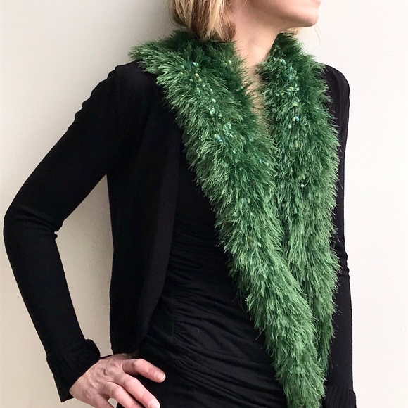 Handmade Scarf for Women with Rare Yarns (K09-16H)